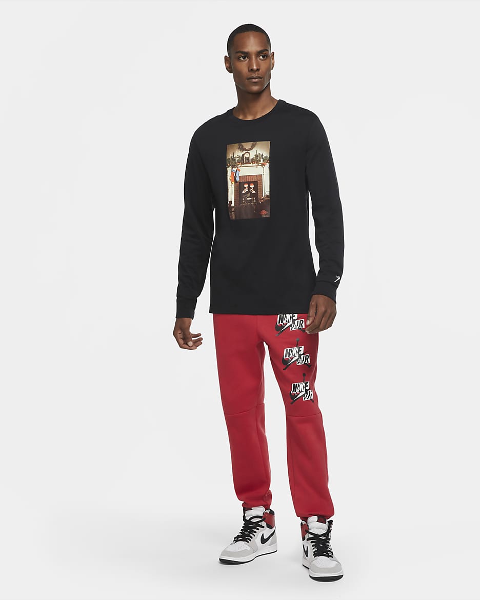 Jordan Jumpman Chimney Men s Long Sleeve T Shirt XL